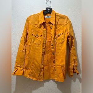 Shaft Florence Italy denim jacket silver turquoise buttons T2